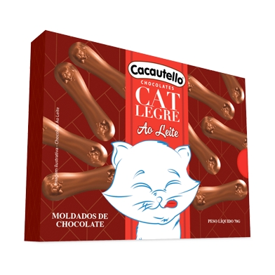 Linha Gift Moldados de Chocolate Cat Legre Cacautello