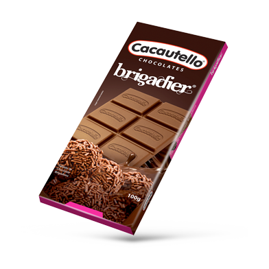 Linha Gift Tablete de Chocolate ao Leite Brigadier Cacautello