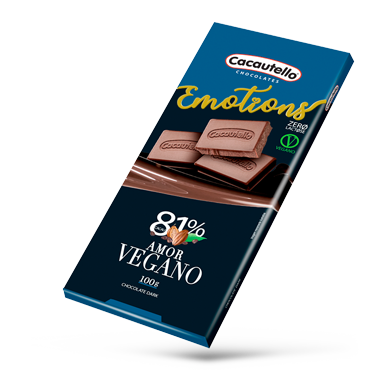 Linha Gift Tablete de Chocolate Dark Vegano Zero Lactose Cacautello