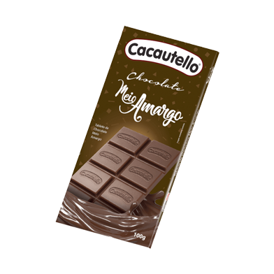 Linha Gift Tablete de Chocolate Meio Amargo Cacautello