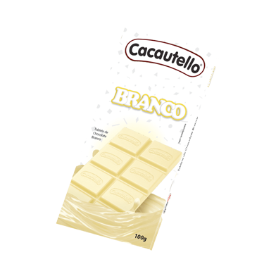 Linha Gift Tablete de Chocolate Branco Cacautello